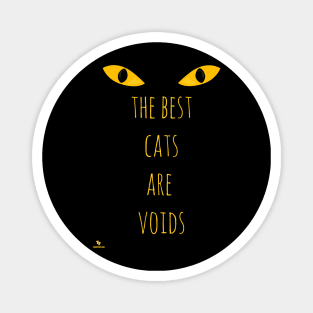 Void Cats Black Kitty Love Slogan Magnet